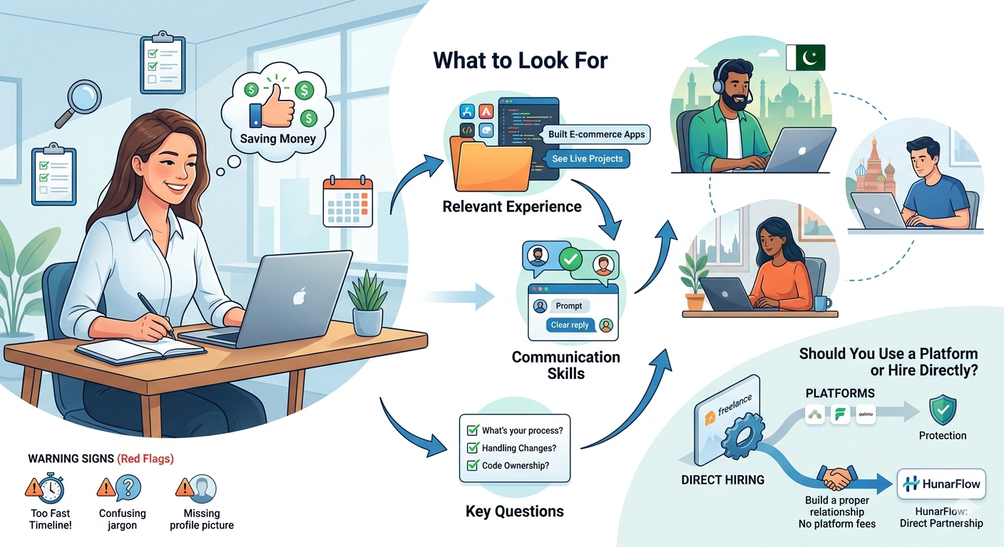 How to Choose the Right Freelance Developer for Your Project — HunarFlow Blog